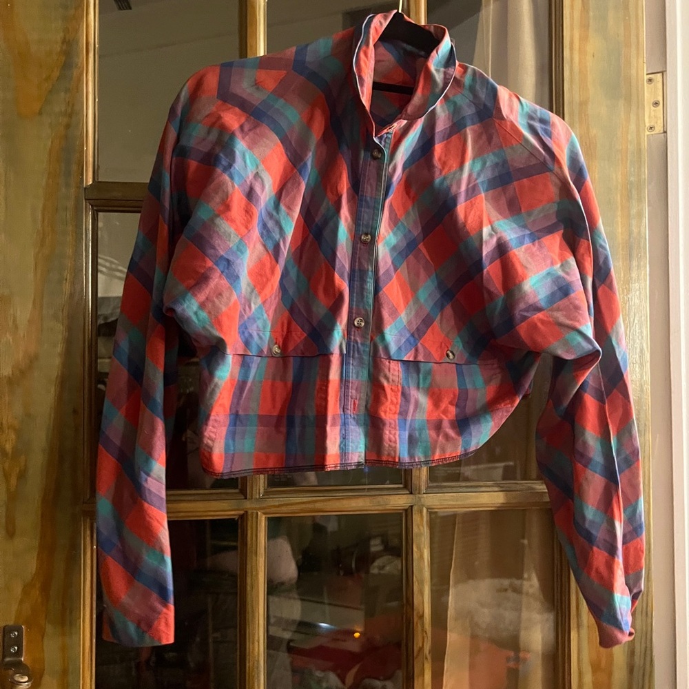 Colorful Polo by Ralph Lauren Plaid Cropped shirt